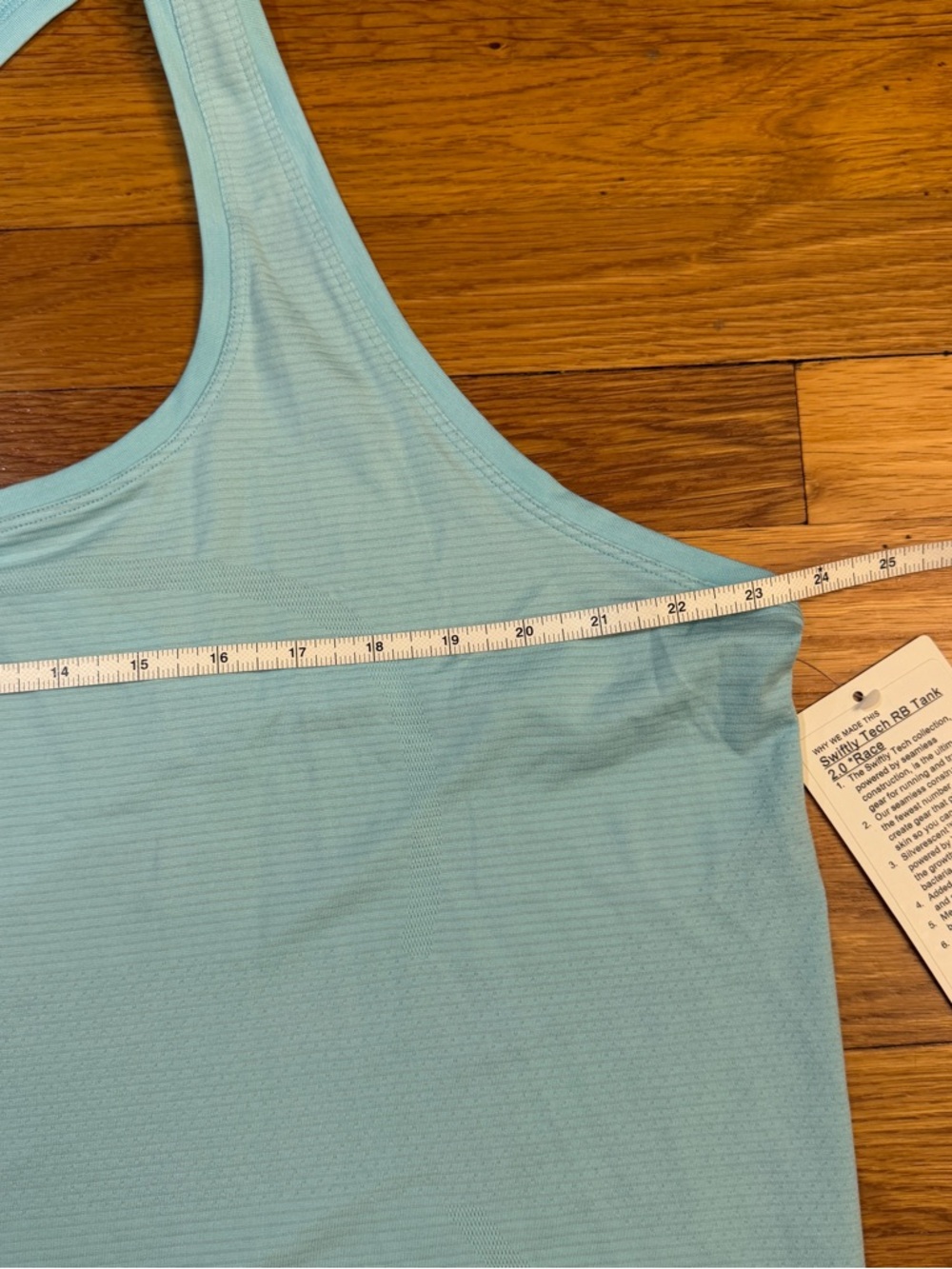 Lululemon Swiftly Tech Racerback 2.0 *Race Length Icing Blue - Size 20 NWT - Picture 3 of 8